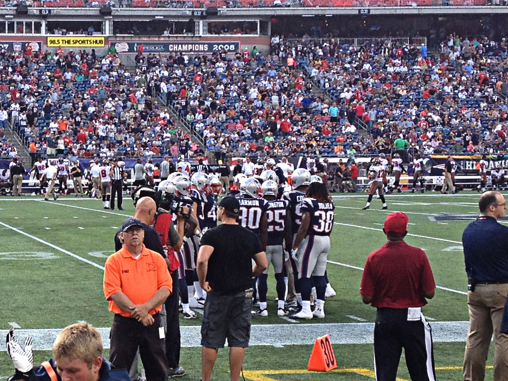 front row at the game my dabblings