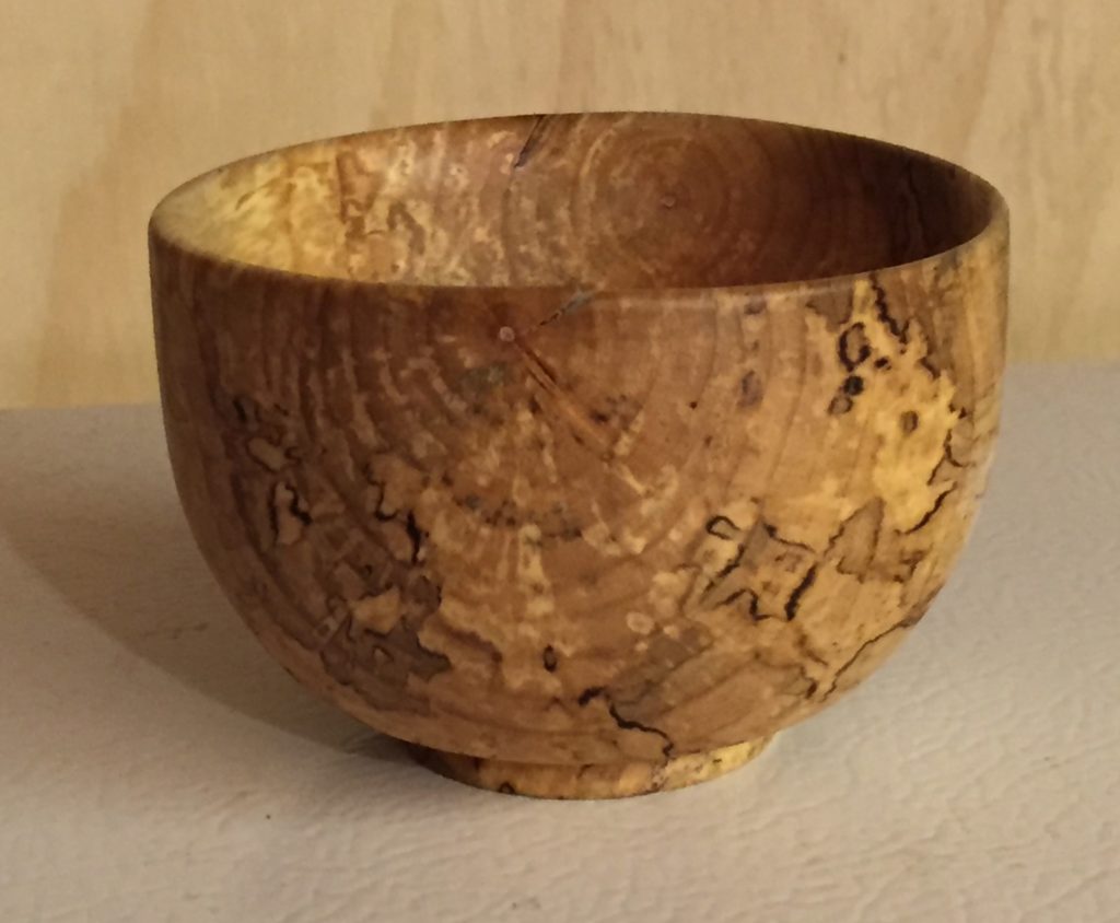 Spalted maple bowl